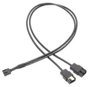 1.5m 4Pin PWM Fan Y Splitter Cable, 1 to 2 Ways Mainboard Fan Power Extension Wire, Black PC Computer Cooling Fan Splitter Cord for Case Fans, Supports PWM Speed Regulation 1.5m 4Pin PWM Fan Y Splitter Cable, 1 to 2 Ways Mainboard Fan Power Extension Wire, Black PC Computer Cooling Fan Splitter Cord for Case Fans, Supports PWM Speed Regulation