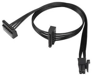 QIANRENON Mini 4-Pin to 2X Right Angle SATA Power Cable, 1 to 2 SATA SSD Power Extension Cord, Mini 4pin Splitter Cable for Hard Drives, SSD, Computer Internal Power Supply Connection QIANRENON Mini 4-Pin to 2X Right Angle SATA Power Cable, 1 to 2 SATA SSD Power Extension Cord, Mini 4pin Splitter Cable for Hard Drives, SSD, Computer Internal Power Supply Connection