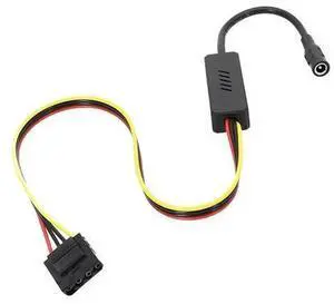 DC 5525 to IDE Large 4PIN Hard Drive Power Cable, DC 12V to Molex 4Pin Power Cord Built-in Step-Down Voltage Regulator for IDE Hard Drive DC 5525 to IDE Large 4PIN Hard Drive Power Cable, DC 12V to Molex 4Pin Power Cord Built-in Step-Down Voltage Regulator for IDE Hard Drive