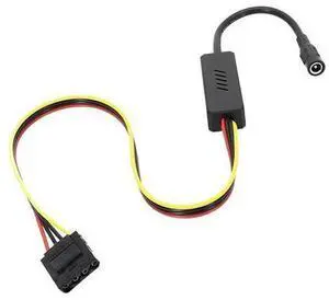 DC 5525 to IDE Large 4PIN Hard Drive Power Cable, DC12V Input to Molex 4Pin Power Cord with Built-in Step-Down Voltage Regulator for IDE Hard Disk Data Recovery DC 5525 to IDE Large 4PIN Hard Drive Power Cable, DC12V Input to Molex 4Pin Power Cord with Built-in Step-Down Voltage Regulator for IDE Hard Disk Data Recovery