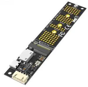 M.2 NVMe M Key to SFF-8611 OCuLink Riser Adapter with Type-C Power, SATA to 4Pin Power Cable, Fits 2230 2242 2260 2280 PCIe NVMe M.2 SSD, Compatible with Samsung WD Crucial Kingston SSD M.2 NVMe M Key to SFF-8611 OCuLink Riser Adapter with Type-C Power, SATA to 4Pin Power Cable, Fits 2230 2242 2260 2280 PCIe NVMe M.2 SSD, Compatible with Samsung WD Crucial Kingston SSD