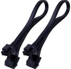 ATX CPU 8 Pin EPS Power Extension Cable, 12 Inches, 2 Pack, CPU 8Pin Female to Detachable 4+4Pin Male Cord for Motherboard CPU Power, Not Compatible with PCIe VGA Graphics Card ATX CPU 8 Pin EPS Power Extension Cable, 12 Inches, 2 Pack, CPU 8Pin Female to Detachable 4+4Pin Male Cord for Motherboard CPU Power, Not Compatible with PCIe VGA Graphics Card