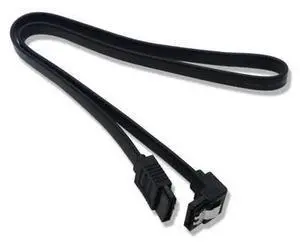 40CM SATA 3.0 Flat Data Cable, Straight to 90 Degree Right Angle SATA III Cord, Up to 6Gbps Transfer Speed, Black SATA Cable for 2.5/3.5 Inch HDD SSD Hard Drives, Desktop PC Internal Wiring 40CM SATA 3.0 Flat Data Cable, Straight to 90 Degree Right Angle SATA III Cord, Up to 6Gbps Transfer Speed, Black SATA Cable for 2.5/3.5 Inch HDD SSD Hard Drives, Desktop PC Internal Wiring