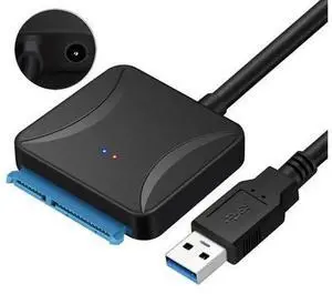 USB 3.0 to IDE ATA Converter with USB 3.0 Hub, IDE Hard Drive Adapter for 2.5" 3.5" HDD, Hard Disk Driver Adapter Equipped with Power Supply Cable USB 3.0 to IDE ATA Converter with USB 3.0 Hub, IDE Hard Drive Adapter for 2.5" 3.5" HDD, Hard Disk Driver Adapter Equipped with Power Supply Cable