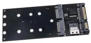M.2 SSD Adapter Card, M.2 SATA SSD to SATA + M.2 NVMe SSD to SFF-8654 Converter, 22Pin SATA to M2 Expansion Card for Desktop PC Motherboard, Supports M.2 SATA & NVMe SSD M.2 SSD Adapter Card, M.2 SATA SSD to SATA + M.2 NVMe SSD to SFF-8654 Converter, 22Pin SATA to M2 Expansion Card for Desktop PC Motherboard, Supports M.2 SATA & NVMe SSD