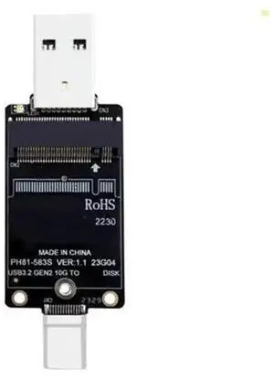 M.2 NVME to USB Adapter, USB3.2 Gen2 10Gbps M.2 SSD Reader, USB A & Type-C Dual Interface M.2 NVME Adapter Support 2230 Size SSD, Portable External Solid State Drive Converter M.2 NVME to USB Adapter, USB3.2 Gen2 10Gbps M.2 SSD Reader, USB A & Type-C Dual Interface M.2 NVME Adapter Support 2230 Size SSD, Portable External Solid State Drive Converter