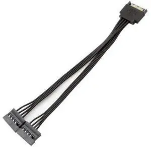 22cm 15 Pin SATA Power Extension Cable, 8.6 Inch SATA Male to Female Splitter Cord (1 to 2), SATA Power Adapter Wire for HDD, SSD, Hard Drives, Computer Internal Power Supply Connection 22cm 15 Pin SATA Power Extension Cable, 8.6 Inch SATA Male to Female Splitter Cord (1 to 2), SATA Power Adapter Wire for HDD, SSD, Hard Drives, Computer Internal Power Supply Connection
