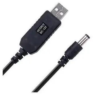 USB DC 5V to 12V Step Up Voltage Converter Cable, 3FT Boost Power Cord with DC Jack 5.5x2.1mm & 5.5x2.5mm Connector, USB Power Boost Adapter for Low Power DC Devices USB DC 5V to 12V Step Up Voltage Converter Cable, 3FT Boost Power Cord with DC Jack 5.5x2.1mm & 5.5x2.5mm Connector, USB Power Boost Adapter for Low Power DC Devices