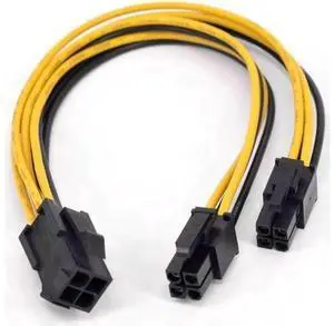 ATX 12V 4Pin CPU Power Y Splitter Extension Cable, 18AWG P4 1 to 2 Female Power Adapter Cord, 20cm 4Pin CPU Power Supply Splitter Cable for Desktop Motherboard CPU Power Port ATX 12V 4Pin CPU Power Y Splitter Extension Cable, 18AWG P4 1 to 2 Female Power Adapter Cord, 20cm 4Pin CPU Power Supply Splitter Cable for Desktop Motherboard CPU Power Port