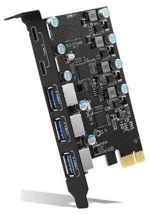 5 Ports USB 3.0 PCI Express Expansion Card, PCIE USB 3.0 Controller Adapter Card for Desktop PC, Internal PCI-E Riser Card Support Windows 11 10 8 7 System for Computer Peripherals Connection 5 Ports USB 3.0 PCI Express Expansion Card, PCIE USB 3.0 Controller Adapter Card for Desktop PC, Internal PCI-E Riser Card Support Windows 11 10 8 7 System for Computer Peripherals Connection