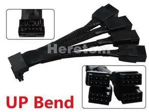 4 x 8Pin to 16Pin (12+4) 90 Degree Elbow GPU Power Adapter Cable, PCIe 5.0 12VHPWR Right Angle Video Card Power Cord for RTX 4090, RTX 4080, RTX 3090Ti Graphics Card 4 x 8Pin to 16Pin (12+4) 90 Degree Elbow GPU Power Adapter Cable, PCIe 5.0 12VHPWR Right Angle Video Card Power Cord for RTX 4090, RTX 4080, RTX 3090Ti Graphics Card