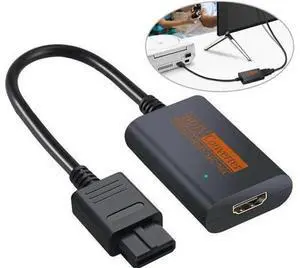 NGC/SNES/N64 to HDMI-Compatible Converter Adapter, Digital HD Video Cable for Nintendo 64, GameCube, Super Nintendo, Plug and Play, Full Digital Signal Output, Retro Game Console HD Display Connection NGC/SNES/N64 to HDMI-Compatible Converter Adapter, Digital HD Video Cable for Nintendo 64, GameCube, Super Nintendo, Plug and Play, Full Digital Signal Output, Retro Game Console HD Display Connection