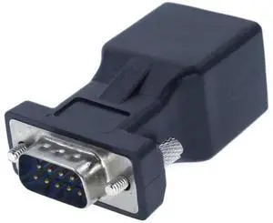 DB9 Male to RJ45 Female RS232 Serial Adapter, RJ45 to 9Pin RS232 Converter, Serial COM Port to RJ45 Network Port Adapter, Extend RS232 Signal via CAT5/CAT6 Ethernet Cable DB9 Male to RJ45 Female RS232 Serial Adapter, RJ45 to 9Pin RS232 Converter, Serial COM Port to RJ45 Network Port Adapter, Extend RS232 Signal via CAT5/CAT6 Ethernet Cable
