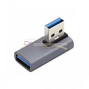 90 Degree Right Angle USB 3.2 Gen 2 Extension Cable, USB 3.0 Type-A Male to Female Extender Cord, 10Gbps Bandwidth, Support Power Supply, Data Transfer & Video Signal for PC USB Peripherals 90 Degree Right Angle USB 3.2 Gen 2 Extension Cable, USB 3.0 Type-A Male to Female Extender Cord, 10Gbps Bandwidth, Support Power Supply, Data Transfer & Video Signal for PC USB Peripherals