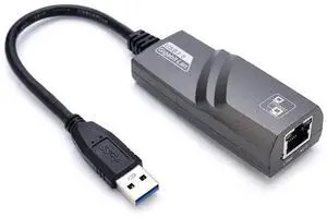 eokCXOY Super Speed USB 3.0 to RJ45 Gigabit Ethernet Adapter, 10/100/1000Mbps LAN Network Converter, Black USB3.0 Network Dongle for Laptop PC, Compatible with Windows Mac OS Linux System eokCXOY Super Speed USB 3.0 to RJ45 Gigabit Ethernet Adapter, 10/100/1000Mbps LAN Network Converter, Black USB3.0 Network Dongle for Laptop PC, Compatible with Windows Mac OS Linux System