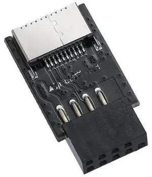 USB 2.0 9Pin Front Panel Header to USB 2.0 Type-E Internal Adapter, Motherboard Internal USB Converter Plug, 9Pin USB Header to Type-E Adapter Cable for PC Chassis Internal Connection USB 2.0 9Pin Front Panel Header to USB 2.0 Type-E Internal Adapter, Motherboard Internal USB Converter Plug, 9Pin USB Header to Type-E Adapter Cable for PC Chassis Internal Connection