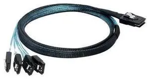 1 to 4 Mini SAS Breakout Cable SFF-8087 to 4 SATA3, 6Gbps Hard Drive Data Cord, SFF8087 to Quad SATA Storage Cable for Server RAID Controller, HDD SSD Internal Storage Connection 1 to 4 Mini SAS Breakout Cable SFF-8087 to 4 SATA3, 6Gbps Hard Drive Data Cord, SFF8087 to Quad SATA Storage Cable for Server RAID Controller, HDD SSD Internal Storage Connection