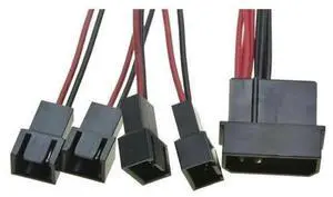 12V Molex IDE D Plug 1 to 4 Ways 3Pin Fan Y Splitter Power Cable, Molex IDE Male to Four 3Pin Fan Male Connector Cord, Computer Cooling Cooler Fan Power Extension Splitter Cable for PC Chassis 12V Molex IDE D Plug 1 to 4 Ways 3Pin Fan Y Splitter Power Cable, Molex IDE Male to Four 3Pin Fan Male Connector Cord, Computer Cooling Cooler Fan Power Extension Splitter Cable for PC Chassis