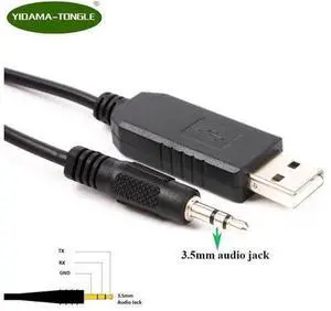 USB to TTL Serial Adapter Cable with FTDI Chip, 3.3V UART TTL Converter, 6ft 3.5mm Stereo Audio Jack Plug, TTL-232R-3.3v-AJ Serial Communication Cable for Debugging & Embedded Development USB to TTL Serial Adapter Cable with FTDI Chip, 3.3V UART TTL Converter, 6ft 3.5mm Stereo Audio Jack Plug, TTL-232R-3.3v-AJ Serial Communication Cable for Debugging & Embedded Development