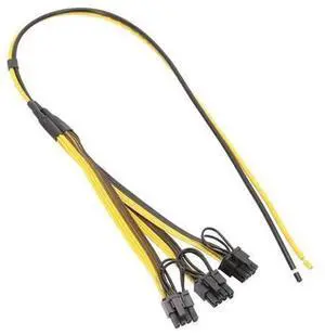 Mining GPU Power Cable, 8Pin (6+2Pin) Triple Splitter Cord, 12AWG+18AWG Wire, 1x 8Pin to 3X 6+2Pin GPU Power Cable, 50cm+20cm For Mining Rig Graphics Cards Mining GPU Power Cable, 8Pin (6+2Pin) Triple Splitter Cord, 12AWG+18AWG Wire, 1x 8Pin to 3X 6+2Pin GPU Power Cable, 50cm+20cm For Mining Rig Graphics Cards