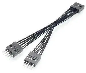9Pin HD Audio Y Splitter Cable, Motherboard 1to2 Internal Multiplier Male to Female Extension Cord, for PC Mainboard HDAUDIO Header Dual FrontPanel Audio Port Expansion 9Pin HD Audio Y Splitter Cable, Motherboard 1to2 Internal Multiplier Male to Female Extension Cord, for PC Mainboard HDAUDIO Header Dual FrontPanel Audio Port Expansion