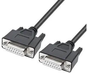 1M Industrial DB15 Female to Female Straight Cable, 2Row 15Pin DSub DB15 Extension Cord, for Industrial Equipment, CNC Controller, Game Port and Legacy Peripheral Connection 1M Industrial DB15 Female to Female Straight Cable, 2Row 15Pin DSub DB15 Extension Cord, for Industrial Equipment, CNC Controller, Game Port and Legacy Peripheral Connection