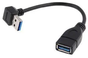 90 Degree DownAngled USB 3.0 TypeA Male to Female Extension Cable 20cm, 5Gbps HighSpeed Downward Angle USB A Extender Cord for PC Desktop, Laptop, Hard Drive, USB Peripheral Devices 90 Degree DownAngled USB 3.0 TypeA Male to Female Extension Cable 20cm, 5Gbps HighSpeed Downward Angle USB A Extender Cord for PC Desktop, Laptop, Hard Drive, USB Peripheral Devices