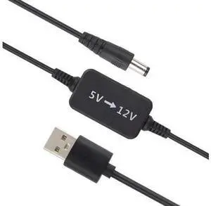 USB DC 5V to 12V StepUp Converter Power Cable, USB Voltage Boost Converter Cord, Convert 5V USB Input to 12V Output for Camera, Desk Lamp, Speakers, Bluetooth Headset and Small 12V Powered Devices USB DC 5V to 12V StepUp Converter Power Cable, USB Voltage Boost Converter Cord, Convert 5V USB Input to 12V Output for Camera, Desk Lamp, Speakers, Bluetooth Headset and Small 12V Powered Devices