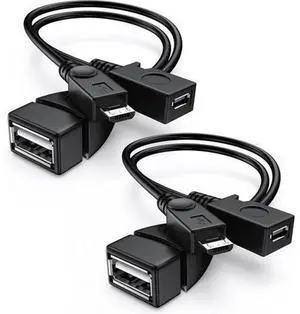 2Pack 2in1 Micro USB OTG Cable with Power Supply, Micro USB OTG Adapter Cord Replacement for Fire Stick 4K, PlayStation Classic and Other MicroUSB Host Peripheral Devices 2Pack 2in1 Micro USB OTG Cable with Power Supply, Micro USB OTG Adapter Cord Replacement for Fire Stick 4K, PlayStation Classic and Other MicroUSB Host Peripheral Devices