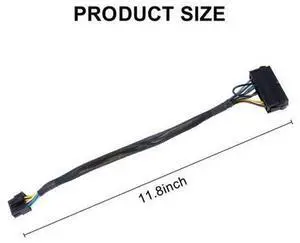 12Inch(30cm) Braided Sleeved 24Pin to 10Pin ATX PSU Main Power Adapter Cable, ATX 24Pin Female to 10Pin Male Power Convert Cord for SpecialPort Motherboards, PC and Server Hardware Upgrade 12Inch(30cm) Braided Sleeved 24Pin to 10Pin ATX PSU Main Power Adapter Cable, ATX 24Pin Female to 10Pin Male Power Convert Cord for SpecialPort Motherboards, PC and Server Hardware Upgrade