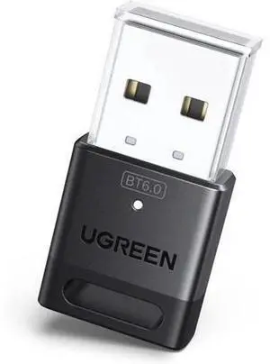 UGREEN USB Bluetooth 6.0 Adapter Dongle Receiver, EDR & BLE Tech, Plug & Play for Windows 11/10/8.1 PC, Mini USB Bluetooth Transmitter for Headphone, Keyboard, Mouse, Speakers, Printer UGREEN USB Bluetooth 6.0 Adapter Dongle Receiver, EDR & BLE Tech, Plug & Play for Windows 11/10/8.1 PC, Mini USB Bluetooth Transmitter for Headphone, Keyboard, Mouse, Speakers, Printer