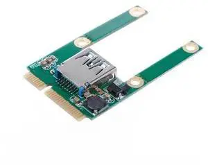 Mini PCIE to USB 3.0 Adapter Converter Card, 5Gbps Mini PCI Express to USB3.0 Expansion Module for Laptop Notebook Industrial Mini PC, Standard Mini PCIe Slot, Support Windows Linux Mini PCIE to USB 3.0 Adapter Converter Card, 5Gbps Mini PCI Express to USB3.0 Expansion Module for Laptop Notebook Industrial Mini PC, Standard Mini PCIe Slot, Support Windows Linux