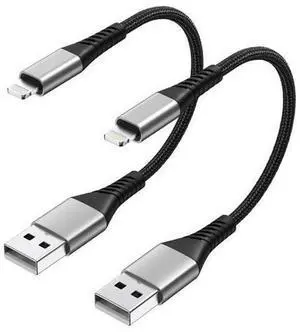 2Pack 6 Inch 0.5ft Short USBA to Lightning Charger Cable, Fast Charging Short iPhone Charging Cord for Charging Station, Compatible with iPhone 14 13 12 11 Pro Max and LightningEnabled Apple Device 2Pack 6 Inch 0.5ft Short USBA to Lightning Charger Cable, Fast Charging Short iPhone Charging Cord for Charging Station, Compatible with iPhone 14 13 12 11 Pro Max and LightningEnabled Apple Device