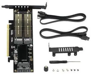 3in1 NGFF mSATA SSD Adapter Card, M.2 NVMe to PCIE X16, M.2 SATA to SATA III, mSATA to SATA Converter for Reusing M.2 NVMe, M.2SATA & mSATA SSD on Desktop PC 3in1 NGFF mSATA SSD Adapter Card, M.2 NVMe to PCIE X16, M.2 SATA to SATA III, mSATA to SATA Converter for Reusing M.2 NVMe, M.2SATA & mSATA SSD on Desktop PC