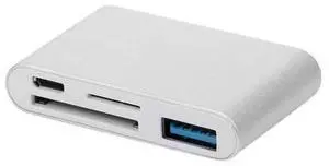 5in1 USB3.0 OTG MultiFunction TypeC Hub Adapter, Portable USBC PlugandPlay Card Reader with USB3.0 Port, TF & SD Card Slots for Mobile Phones, Tablets and USBC Devices 5in1 USB3.0 OTG MultiFunction TypeC Hub Adapter, Portable USBC PlugandPlay Card Reader with USB3.0 Port, TF & SD Card Slots for Mobile Phones, Tablets and USBC Devices