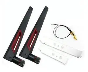 2×8dBi DualBand M.2 WiFi Antenna Set, MHF4 U.FL IPEX4 to RPSMA Pigtail Cables, Compatible With AX210 AX200 9260 9560 NGFF M.2 Wireless Network Cards 2×8dBi DualBand M.2 WiFi Antenna Set, MHF4 U.FL IPEX4 to RPSMA Pigtail Cables, Compatible With AX210 AX200 9260 9560 NGFF M.2 Wireless Network Cards