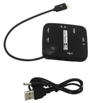 3Port OTG USB 2.0 MultiFunction Hub Adapter, Portable Powered USB Hub with Memory Card Reader for Memory Sticks, Micro Cards, Top Quality, USB Connection Cable Not Included 3Port OTG USB 2.0 MultiFunction Hub Adapter, Portable Powered USB Hub with Memory Card Reader for Memory Sticks, Micro Cards, Top Quality, USB Connection Cable Not Included