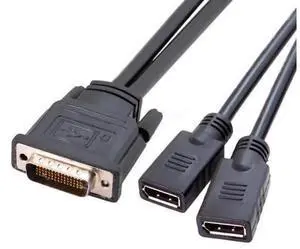 DMS59Pin Male to Dual DisplayPort DP Female Splitter Cable, DMS59 to Dual DP Output Adapter Cord for PC Graphics Card MultiMonitor Video Expansion DMS59Pin Male to Dual DisplayPort DP Female Splitter Cable, DMS59 to Dual DP Output Adapter Cord for PC Graphics Card MultiMonitor Video Expansion