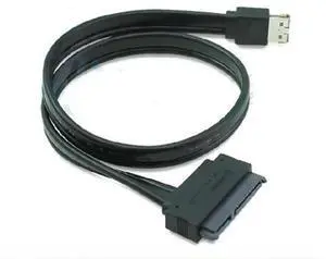 Power eSATA to SATA 22Pin Combined Cable, eSATA+USB 12V+5V Powered eSATA to SATA SignalPower Cord, 0.5M for External SATA HDD SSD Storage Device Connection Power eSATA to SATA 22Pin Combined Cable, eSATA+USB 12V+5V Powered eSATA to SATA SignalPower Cord, 0.5M for External SATA HDD SSD Storage Device Connection