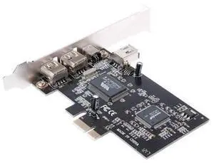 PCIE 1X IEEE 1394A Firewire Adapter Card,4Port (3+1) 1394A Controller Card with 6Pin to 4Pin Firewire Cable,HighQuality FireWire Expansion Card for Desktop PC Device Connection PCIE 1X IEEE 1394A Firewire Adapter Card,4Port (3+1) 1394A Controller Card with 6Pin to 4Pin Firewire Cable,HighQuality FireWire Expansion Card for Desktop PC Device Connection