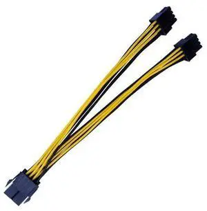 CPU/GPU 8Pin to 2 8Pin(6+2) PCIE Power Splitter Cable, 8Pin Female to Dual 8(6+2)Pin Male GPU Power Cord for Mining Rig, Modular PSU for ASUS MSI Gigabyte Sapphire Video Cards CPU/GPU 8Pin to 2 8Pin(6+2) PCIE Power Splitter Cable, 8Pin Female to Dual 8(6+2)Pin Male GPU Power Cord for Mining Rig, Modular PSU for ASUS MSI Gigabyte Sapphire Video Cards