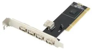 5Port USB 2.0 PCI Expansion Controller Card, Internal PCI to USB HUB Adapter Card, 480Mbps HighSpeed USB 2.0 Interface Addon Card for Desktop PC Motherboard 5Port USB 2.0 PCI Expansion Controller Card, Internal PCI to USB HUB Adapter Card, 480Mbps HighSpeed USB 2.0 Interface Addon Card for Desktop PC Motherboard