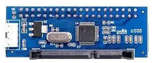 IDE to SATA Converter Card, Parallel to Serial Hard Drive Adapter, IDE Female to SATA Male Converter Board for 3.5Inch PATA IDE Hard Disk Drive HDD Data Transfer IDE to SATA Converter Card, Parallel to Serial Hard Drive Adapter, IDE Female to SATA Male Converter Board for 3.5Inch PATA IDE Hard Disk Drive HDD Data Transfer