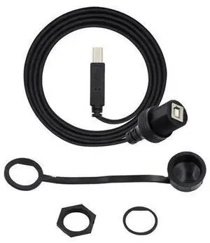 1M USB2.0 BType Male to Female PanelMount Extension Cable, 480Mbps Waterproof Dustproof USB Cord, Data & Power Transfer for Car Dashboard Industrial Equipment Fixed Installation 1M USB2.0 BType Male to Female PanelMount Extension Cable, 480Mbps Waterproof Dustproof USB Cord, Data & Power Transfer for Car Dashboard Industrial Equipment Fixed Installation