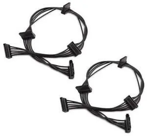 Cable Matters 2Pack 15Pin SATA to 4 SATA Power Splitter Cable, 18Inch SATA 1to4 Power Extension Cord for 2.5/3.5 HDD, SSD, Optical Drives for Desktop PC Storage Expansion Upgrade Cable Matters 2Pack 15Pin SATA to 4 SATA Power Splitter Cable, 18Inch SATA 1to4 Power Extension Cord for 2.5/3.5 HDD, SSD, Optical Drives for Desktop PC Storage Expansion Upgrade