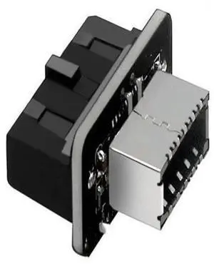 USB3.0 19PIN/20PIN to TypeE 90 Degree Adapter Cable, Internal Motherboard Front Panel Connector Cord, 90° Angled Conversion Cable for PC Case Internal USBC Front Panel Header USB3.0 19PIN/20PIN to TypeE 90 Degree Adapter Cable, Internal Motherboard Front Panel Connector Cord, 90° Angled Conversion Cable for PC Case Internal USBC Front Panel Header