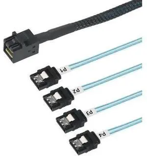 Internal Mini SAS to SATA Breakout Cable, SFF8643 to SATA Forward Breakout Cord, Compatible with Raid Controller, Server Mainboard for Internal Hard Drives Storage Connection Internal Mini SAS to SATA Breakout Cable, SFF8643 to SATA Forward Breakout Cord, Compatible with Raid Controller, Server Mainboard for Internal Hard Drives Storage Connection