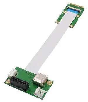 Mini PCIE to USB PCIE Express 1X Riser Extender Adapter Card with 15/25CM FPC Flexible Cable, Mini PCIE Slot to USB Port Converter for Internal Wireless Module Expansion Modification Mini PCIE to USB PCIE Express 1X Riser Extender Adapter Card with 15/25CM FPC Flexible Cable, Mini PCIE Slot to USB Port Converter for Internal Wireless Module Expansion Modification
