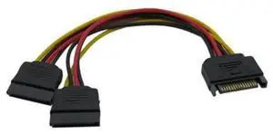 10Pcs/Lot SATA 15Pin Male to Dual SATA Female Power Splitter Cable, 15Pin SATA Power YSplitter Cord for Desktop HDD SSD Hard Drive Power Supply Expansion 10Pcs/Lot SATA 15Pin Male to Dual SATA Female Power Splitter Cable, 15Pin SATA Power YSplitter Cord for Desktop HDD SSD Hard Drive Power Supply Expansion