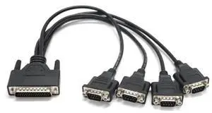 Sunix 4056P DB44 to 4Port DB9 RS232 Breakout Cable, 1to4 Serial Expansion Adapter Cable for Sunix 4056P PCI Serial Controller Card, Industrial COM Port Extension Cord Sunix 4056P DB44 to 4Port DB9 RS232 Breakout Cable, 1to4 Serial Expansion Adapter Cable for Sunix 4056P PCI Serial Controller Card, Industrial COM Port Extension Cord